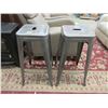 Image 1 : Pair of 30" Metal Stools