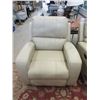 Image 1 : Taupe Bonded Leather Manual Recliner