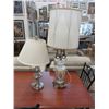 Image 1 : 1 Glass & 1 Metal Table Lamp