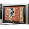 Image 1 : Framed Oil on Canvas Painting of a Zebra