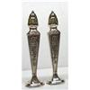 Image 1 : DECO-PAIR-SILVER SALT&PEPPER SHAKERS #1617143