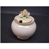 Image 1 : FLORAL BONE CHINA JAM POT #1617178