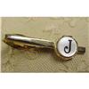 Image 1 : LOVELY ANTIQUE TIE CLASP - MONOGRAM J #1617203