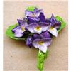 Image 1 : CROWN CHINA - FLORAL BROOCH - VIOLETS #1617263