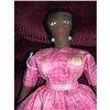 Image 1 : 12" Black Cloth Doll in Pink With Stitched #1617301