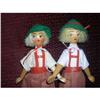 Image 1 : Pair of Polish Wooden Dolls #1617460