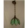 Image 1 : Green/Beige Hanging Slag Fixture #1618488