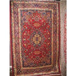 9'9" x 6'4"  Vintage Mashad Persian Orential #1629483