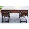 Image 1 : Oak Desk with Twisted legs  #1629568