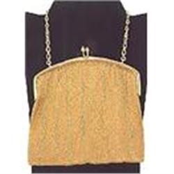 18 Kt yellow gold mesh w/divided center,ladies #1629624