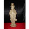 Image 1 : Chinese  Moon white nephrite Guanyi Figure  #1629631