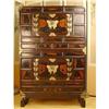 Image 1 : Early 19th C. 2 Unit Persimmon Butterfly Chest #1630070