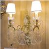 Image 1 : French  bronze and Crystal wall sconces  #1630266