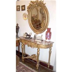 Napoleon III Console, console and  mirror #1630303