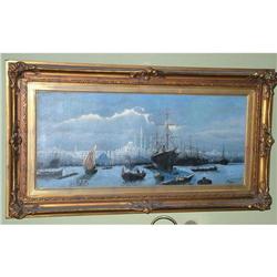 Constantinopla oil by M.Benzo  signed 1899 #1630312