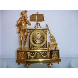 A French brass and gilt,- bronze Mantel Clock #1630357