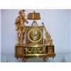 Image 1 : A French brass and gilt,- bronze Mantel Clock #1630357