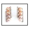 Image 1 : Designer Pearl Diamond Earrings(price was $850)#1640316