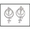 Image 1 : FRENCH DESIGNERS DANGLE DIAMOND EARRINGS(price #1640344