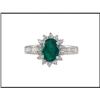 Image 1 : EMERALD DIAMOND ENGAGEMENT RING WAS $1,500.00 #1640345