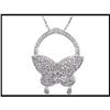 Image 1 : VERSATILE RING OR PENDANT DIAMOND BUTTERFLY #1640360