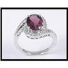 Image 1 : 18K Pink Tourmaline Diamond Ring #1640411