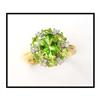 Image 1 : 18K Yellow Gold Designer Peridot Diamond #1640414