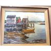 Image 1 : Original Oil on Canvas Coastal Maritime Scene #1640599