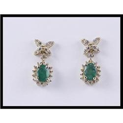 Remarkable 14K Yellow Gold Emerald and Diamond #1640828