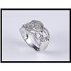 Image 1 : 18K White Gold Diamond Filigree Heart Design #1640833