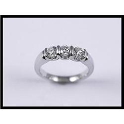 Ladies 14K White Gold Diamond Ring #1640834