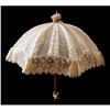 Image 1 : Lace Parasol with Wood Goat Hoof Handle #1640850