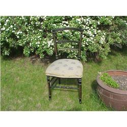 VICTORIAN Papier Mache Chair HP ROSES CHIC #1641196