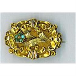 English GeorgianVictorian  hair mourning brooch#1641232