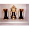 Image 1 : Art Nouveau Porcelain Clock Set  (garnitures) #1652329