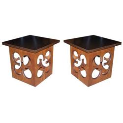 Pair Clover End/Drink Tables-eames era #1652578