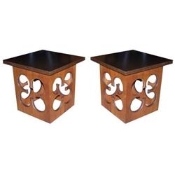 Pair Clover End/Drink Tables-eames era #1652578