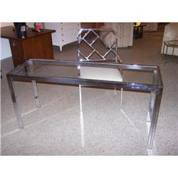 chrome console/table + chair, Hollywood #1652579