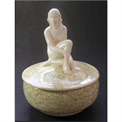 German Female Figural Powder Jar #1652711