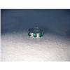 14K WG Tri-Stone Emerald Diamond Ring Band #1653073