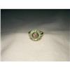 14K Gold Tsavorite Diamond Sunflower Ring #1653085