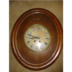 antique Vinyard French Oval wall clock!  #1653133