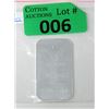 Image 1 : 1 Oz. Asahi Refining .999 Silver Bar
