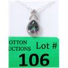 Image 1 : Mystic Topaz & Diamond Sterling Silver Pendant