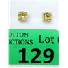 Image 1 : New Sterling Silver Citrine Stud Earrings