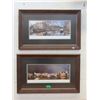 Image 1 : 2 Framed Prints of Amsterdam - 28" x 16" each