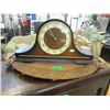 Image 1 : Vintage Hermle Mantle Clock & Wood Tray