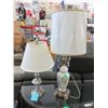 Image 1 : 1 Glass & 1 Metal Table Lamp