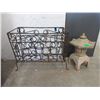 Image 1 : Wrought Iron Planter & Resin Pagoda