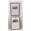 Image 1 : 2 Signed Vintage English Etchings
